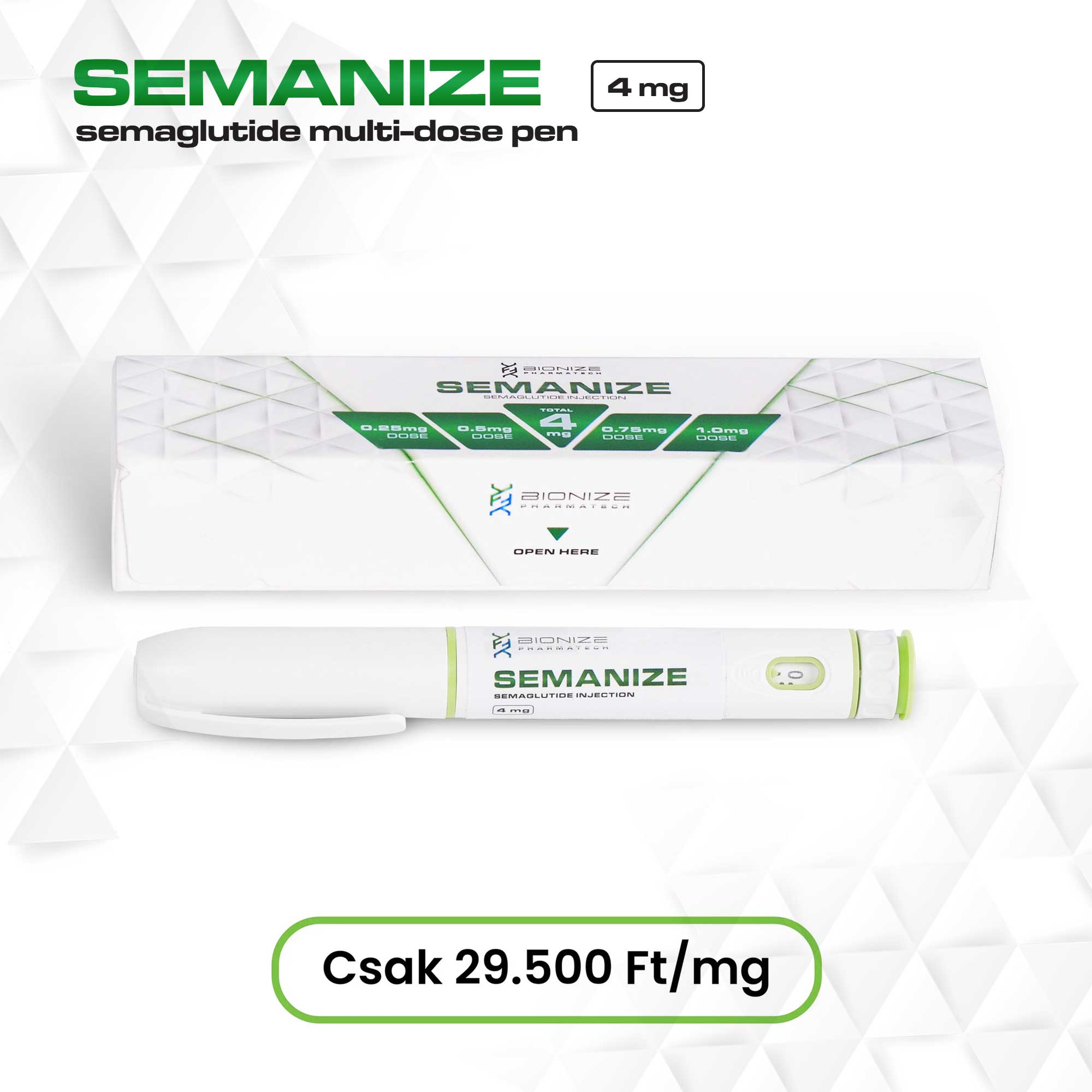 1 Doboz Semaglutide 4mg