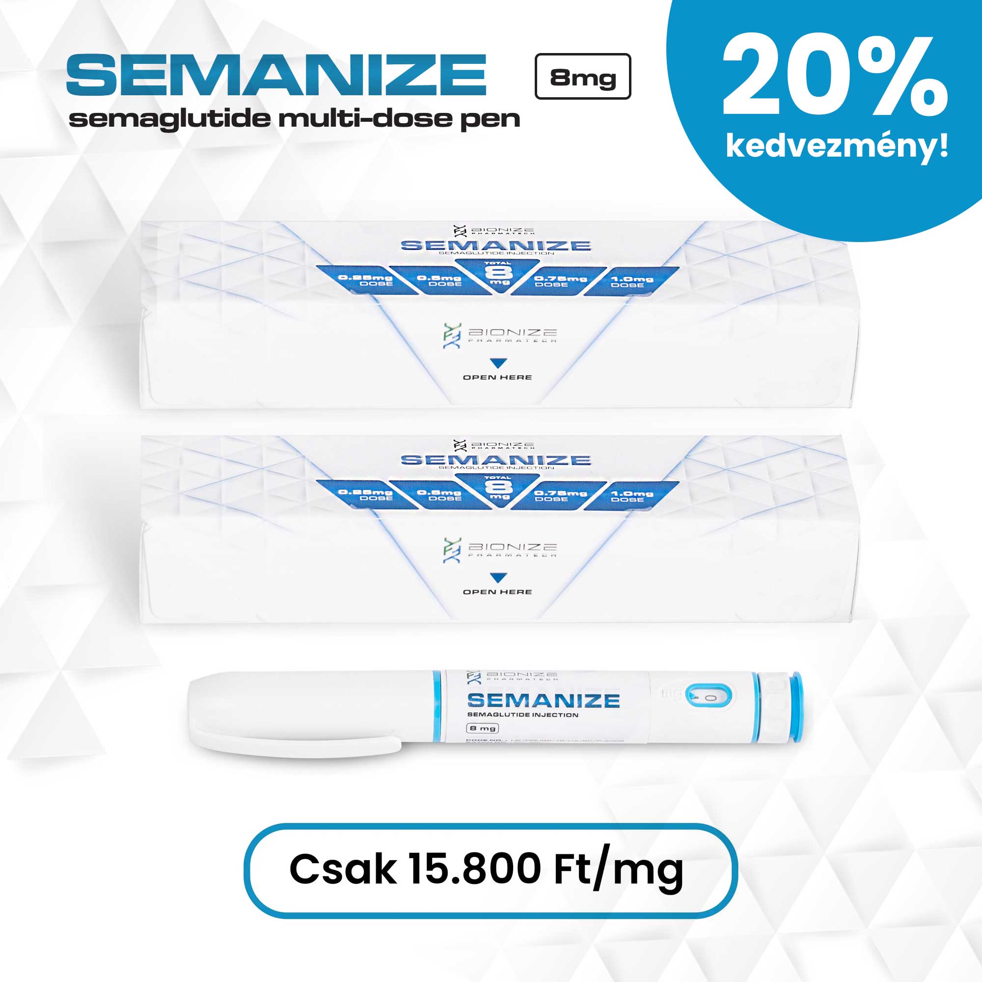 2 Doboz Semaglutide 8mg